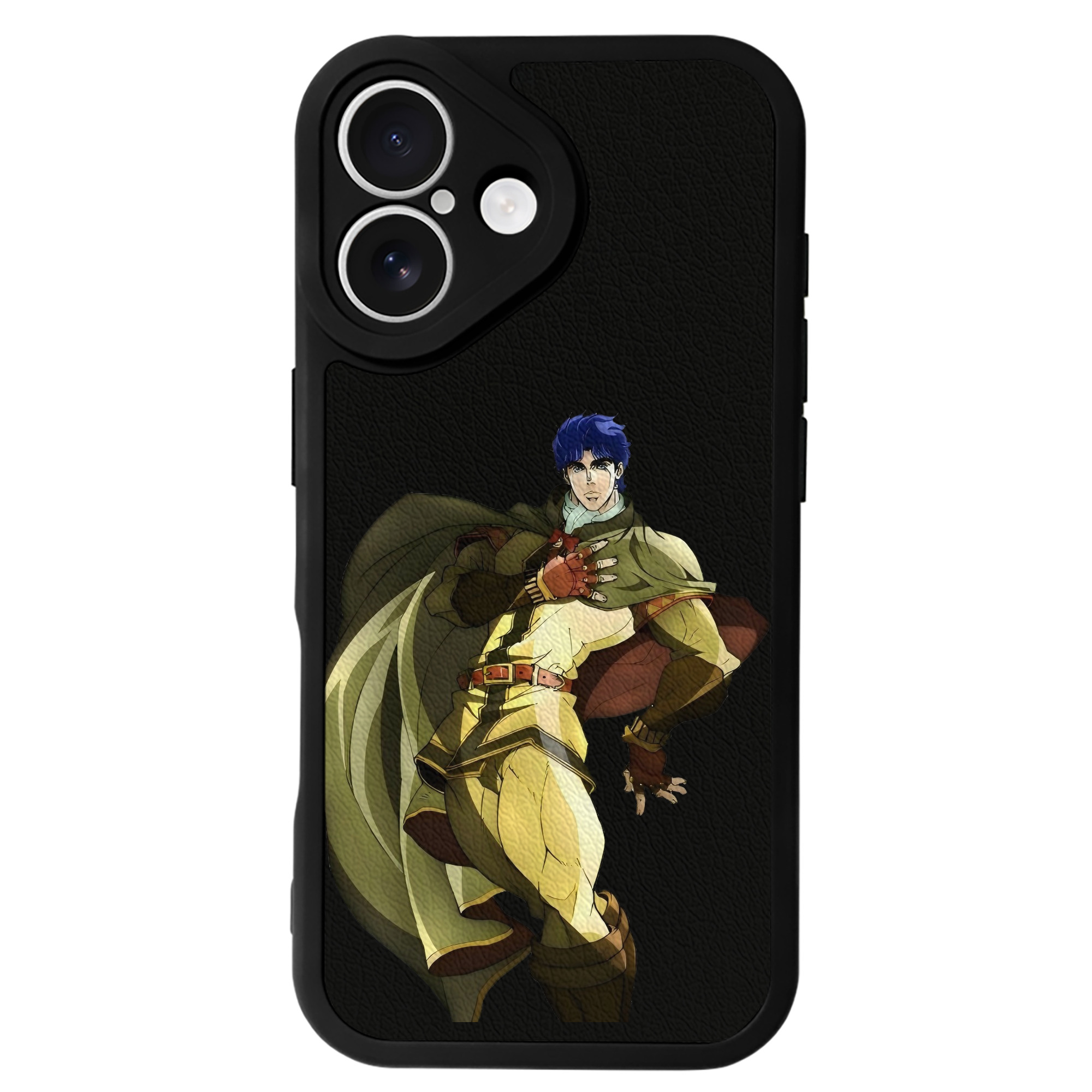 （画像用） ジョジョの奇妙な冒険 /ジョナサン?ジョースター JoJo's Bizarre Adventure Jonathan Joestar 【iPhone 16シリーズ対応】シリコンスマホケース（レザー調） 材質：シリコン